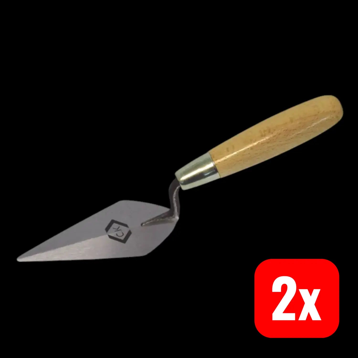 B-Ware C.K Spitzkelle Maurerkelle T5060 4 Kohlenstoffstahl Holzgriff Werkzeug 2 Stück - 5013969613902