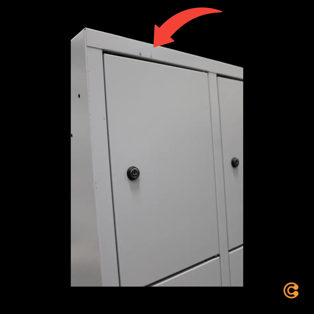 C+P Fächerschrank Spind Schrank 12 Fächer Grau H1800 B900 T500m SIEHE TEXT/FOTO - 4025314552294