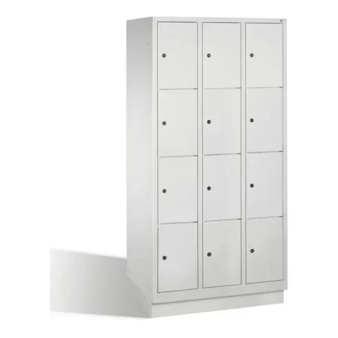 B-Ware C+P Fächerschrank Spind Schrank 12 Fächer Grau H1800 B900 T500m Siehe Text/Foto - 4025314552294