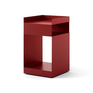 B-Ware &Tradition Rotate Sc73 Beistelltisch Tisch Couchtisch Stahl Merlot 59x35cm