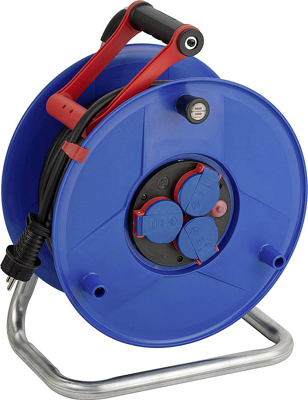 Brennenstuhl 1233120 Kabeltrommel 40m Schwarz Schutzkontakt Stecker Außenbereich B-Ware