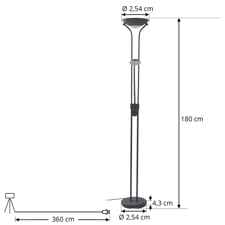 Lindby Josefin LED-Deckenfluter Leselicht Deckenstrahler Deckenlampe Lampe LED