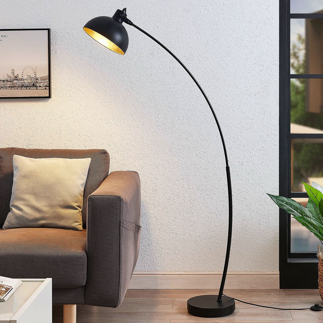 Lindby Bogenstehlampe Phileas Stehlampe Lampe Leselampe Leseleuchte Leuchte E27