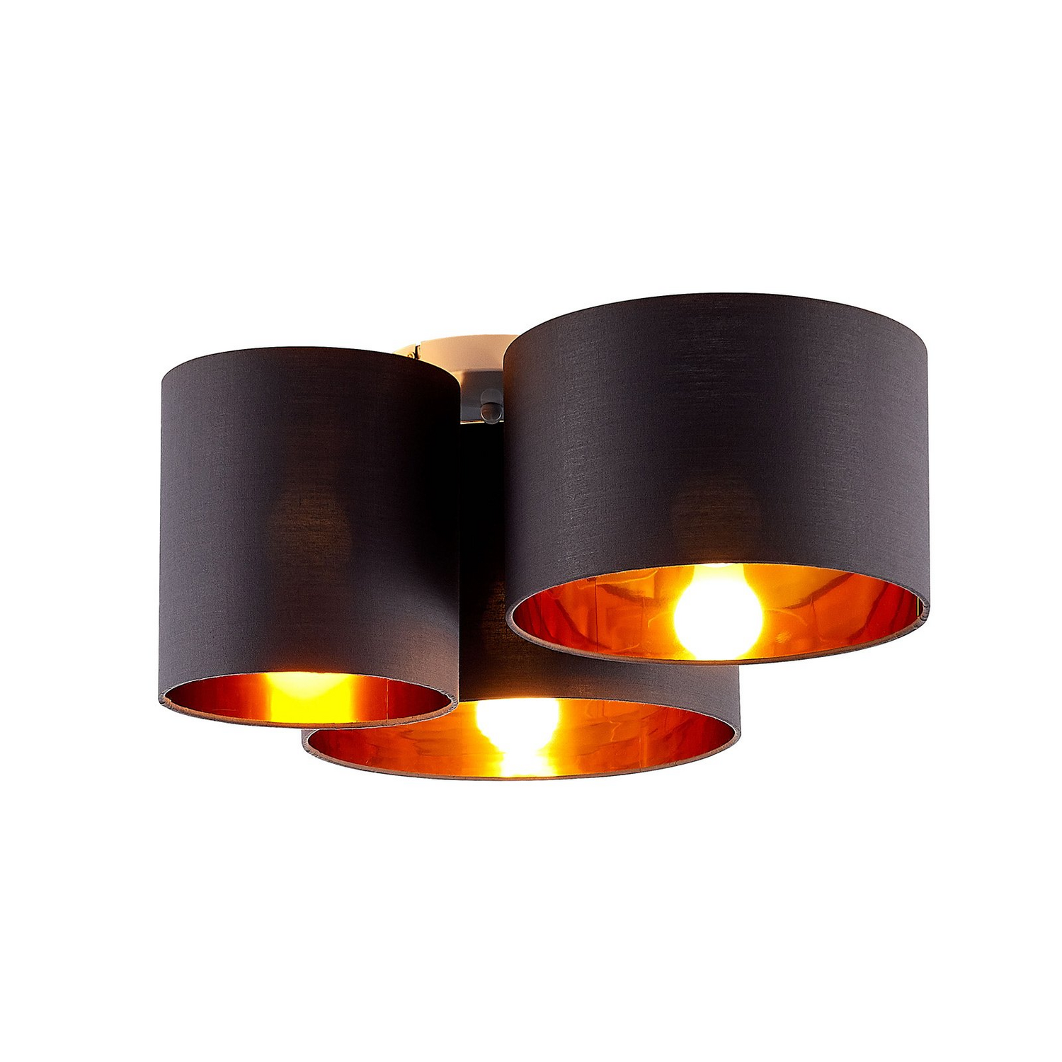 B-Ware Lindby Laurenz Deckenlampe Deckenlampe Lampe Leuchte 60 W E27 3 Fl., Grau Gold986