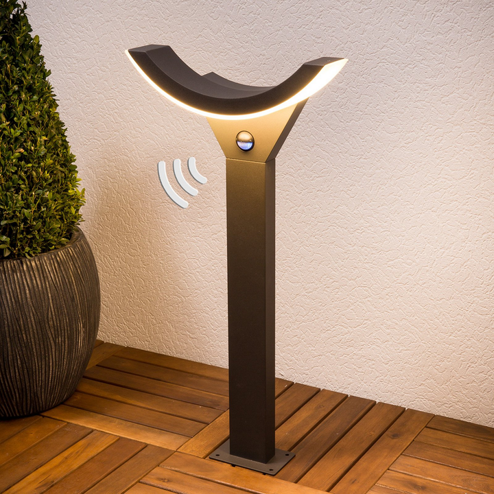 Lucande LED-Wegeleuchte Weglampe Lampe Leuchte Gartenlampe Half Bewegungssensor