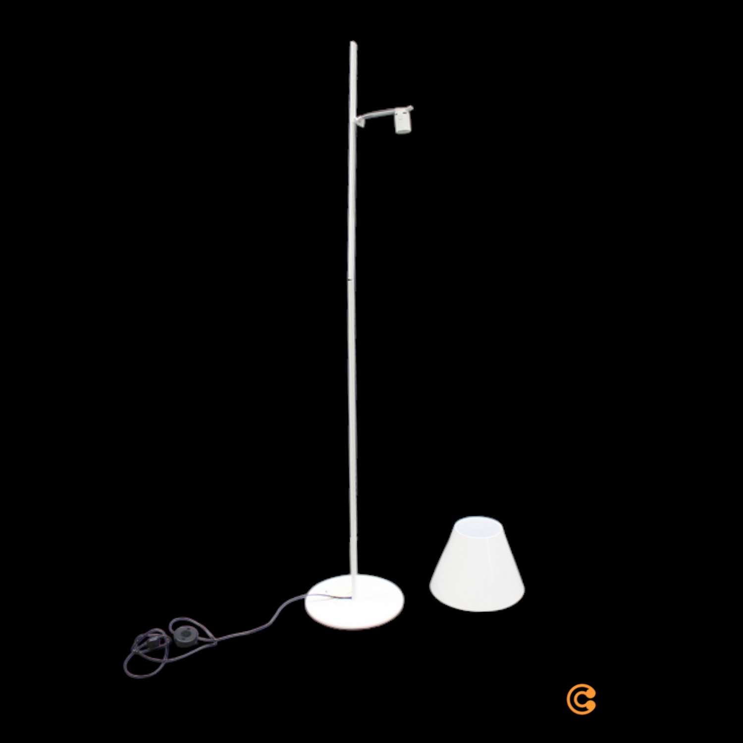 La Petite Stehleuchte Stehlampe Designerlampe Bürolampe Leuchte Weiß C-Ware
