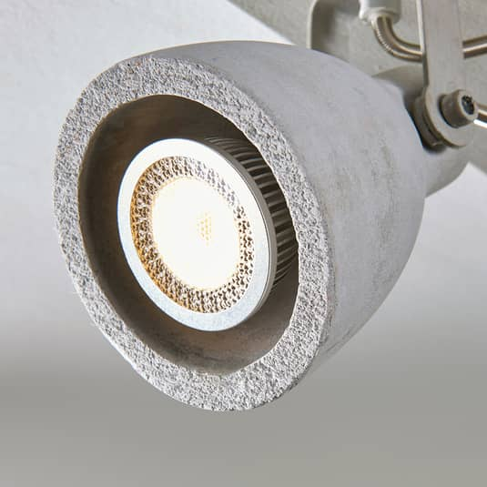 Lindby LED-Strahler Kadiga Deckenstrahler Deckenlampe Hängelampe GU10 2-fl Beton