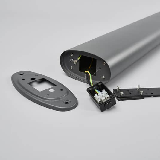 B-Ware Lindby Wegeleuchte Pollerleuchte Led Sensor Außenleuchte Marius Dunkelgrau