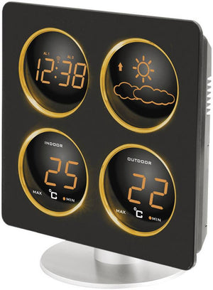 B-Ware Techno Line WS 6830 Funk-Wetterstation Thermometer digital Anzeige schwarz458