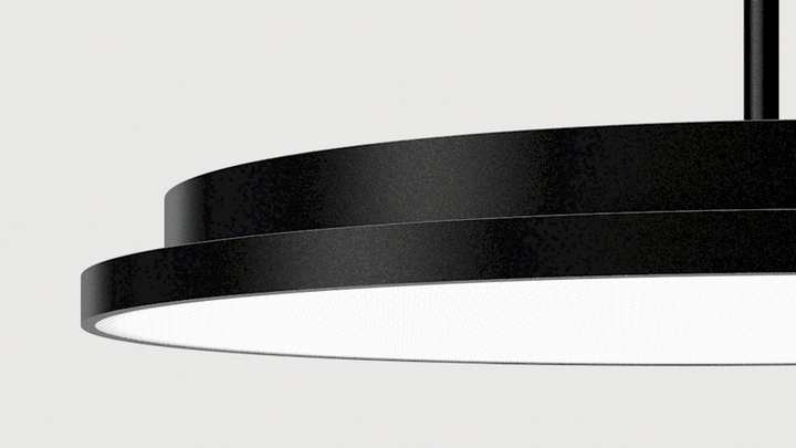 Lightnet LED-Pendel Basic-P7 Hängeleuchte Hängelampe schwarz 3.000 K Ø 60cm Seil