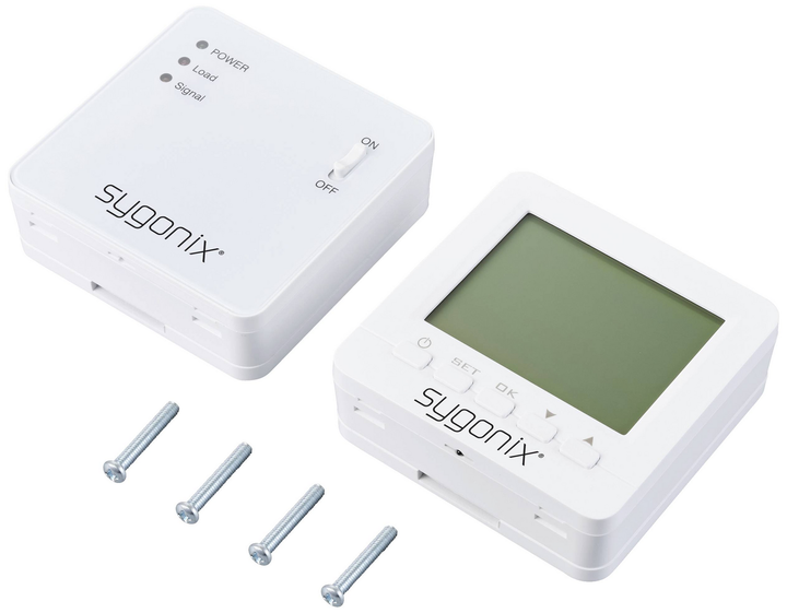 Sygonix Funk Raumthermostat Thermostat Aufputz Wochenprogramm 1 Bis 70 °C Weiß   B-Ware