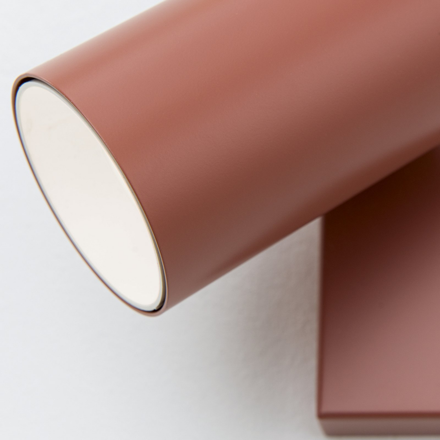 Spot de plafond Penn, rouge corail, 60 cm de long, acier et aluminium, luminaire, qualité B