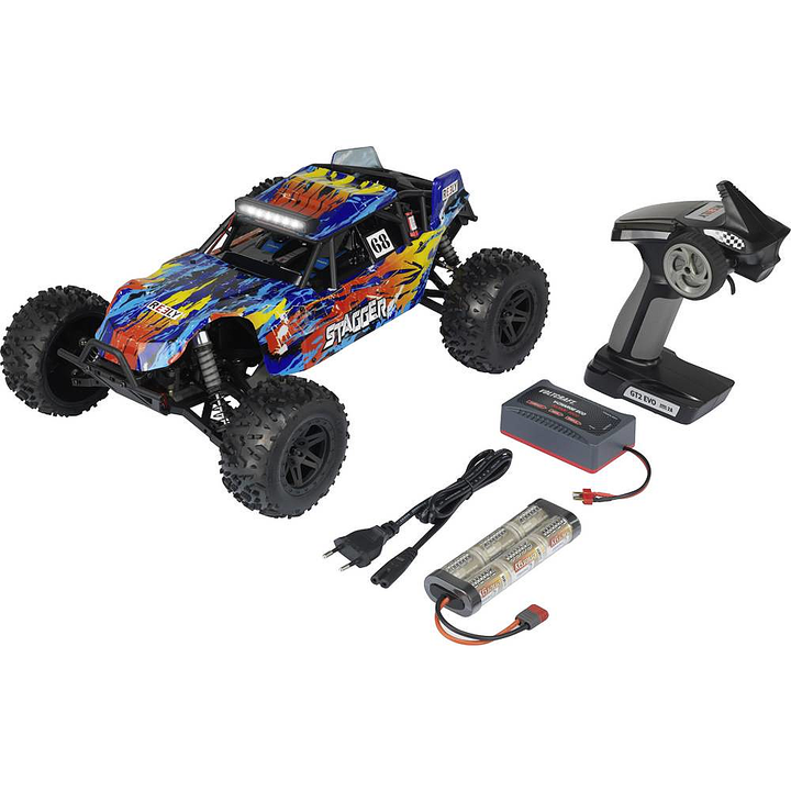 Reely Stagger Brushed 1:10 RC Modellauto Elektro Buggy Allrad 4WD Sandbuggy A479