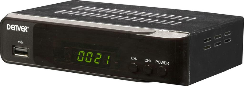 B-Ware Denver Dvbs 206 Hd Hd Sat Receiver Front Usb Empfang Tv Multimedia Fernbedienung