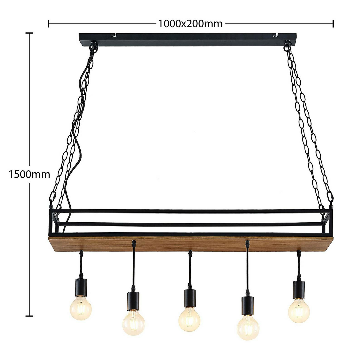 Suspension Lindby Kirista, applique murale, plafonnier, lampe à 5 lumières, réf. 689 (produit d'occasion).