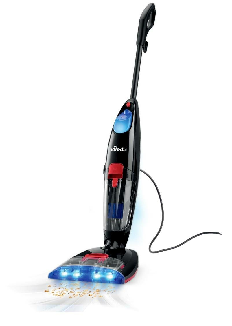 Vileda JetClean 3in1 Saugwischer Bodenreinigung 2 Ersatzrollen und Zubehörhal107