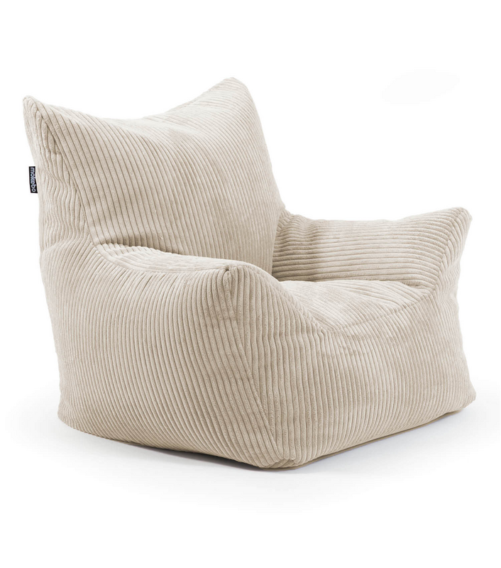 Mokebo Kindersessel 'Der Pausenheld' Kindersitzsack Lesesessel Stuhl Beige Cord B-Ware
