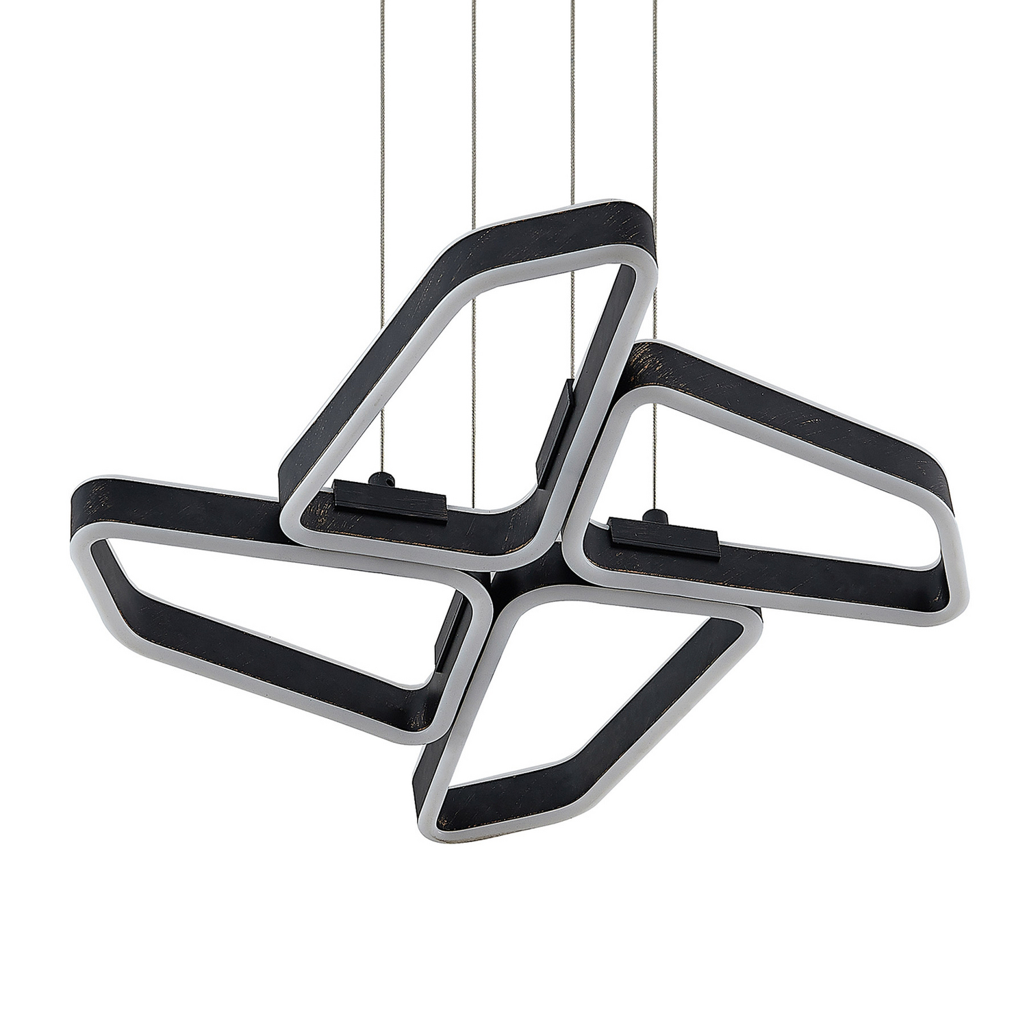 Lucande Quinn Led Hängeleuchte Hängeleuchte Deckenlampe Designlampe Schwarz Matt B-Ware - 4251911710960