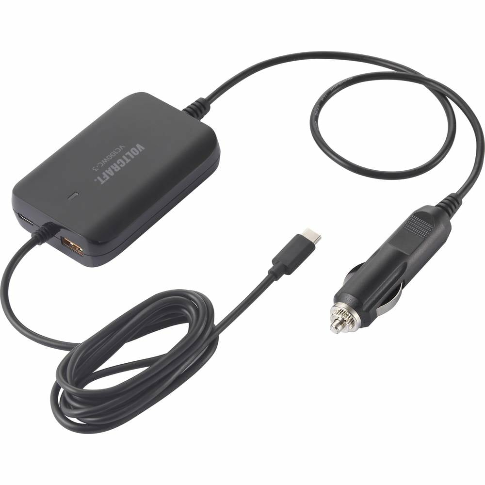 Chargeur de voiture USB VOLTCRAFT VC100WC-3 VC-12380810, courant de sortie maximal : 5 A