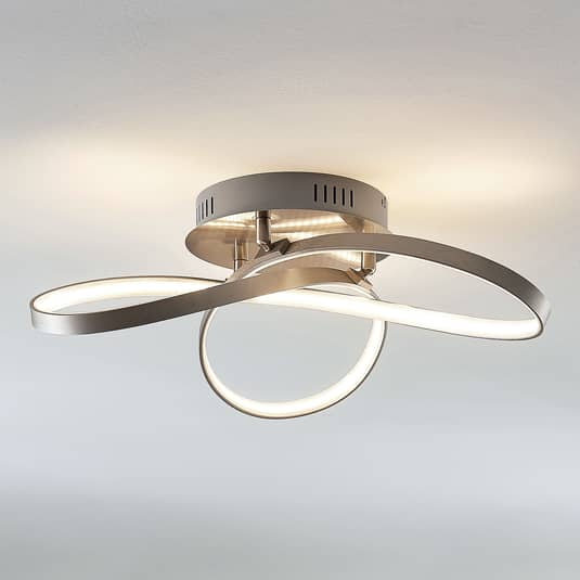 Lindby Modern Geformte Led Deckenlampe Deckenleuchte Lampe Leuchte Ip20 Saliha   B-Ware