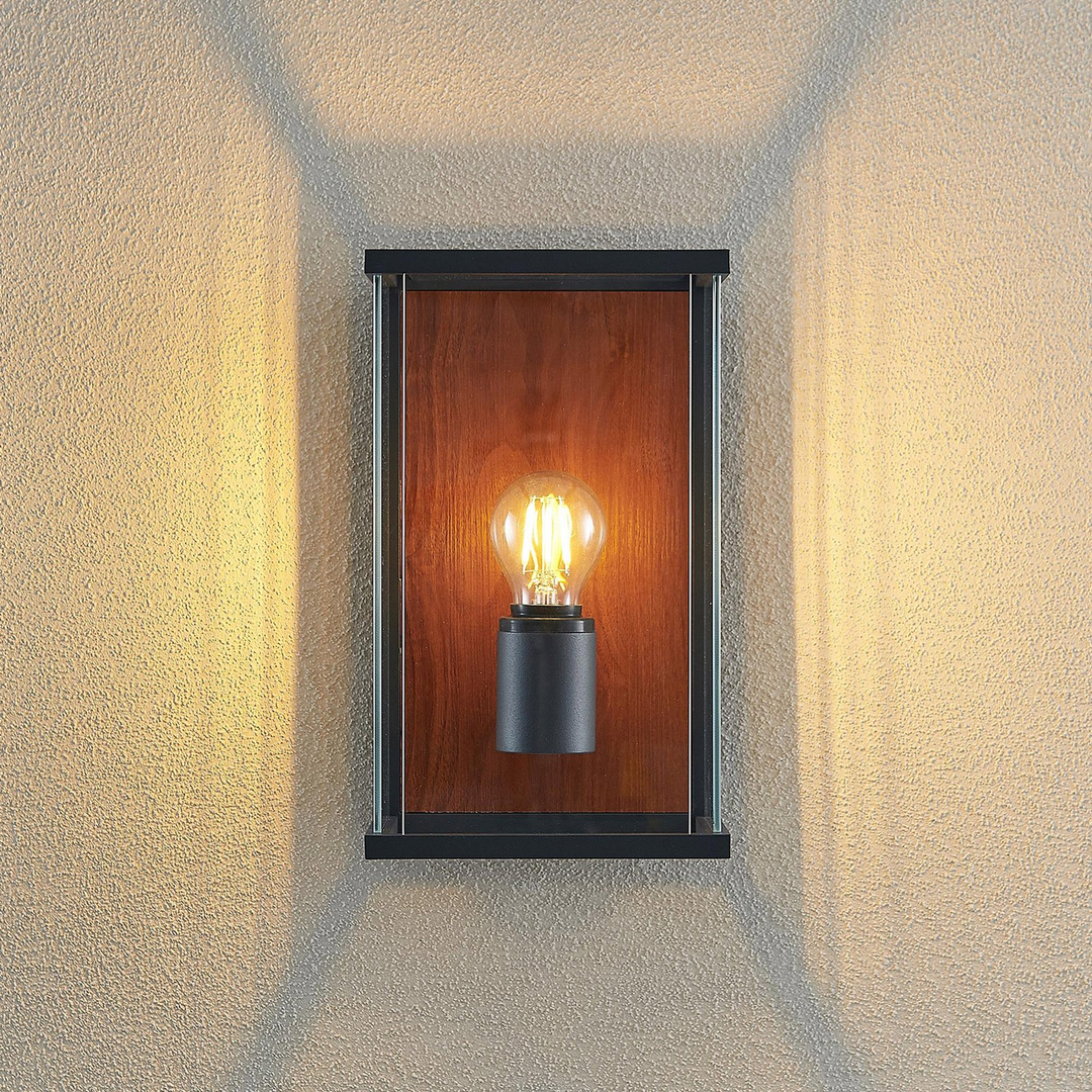 Lucande Elwin Wandleuchte Wandlampe Wandlicht Leuchte Lampe LED eckig einflammig