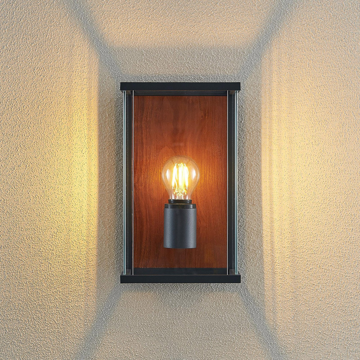 Lucande Elwin Wandleuchte Wandlampe Wandlicht Leuchte Lampe LED eckig einflammig