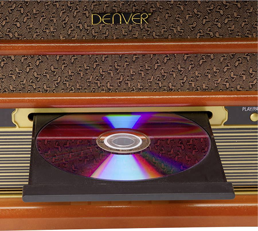 B-Ware Denver Mrd 51 Riemenantrieb Usb Plattenspieler Schallplattenspieler Plattenspiel