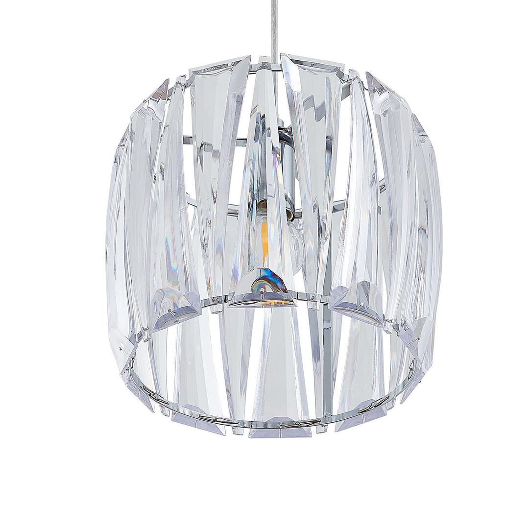 Lindby Sofia Balkenleuchte Pendelleuchte Deckenlampe Dreiflammig Klar Chrom447 B-Ware