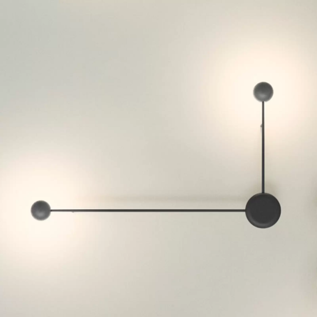 Vibia Pin LED Wandleuchte 2-flammig Wandlampe Wohnzimmerleuchte Lampe schwarz