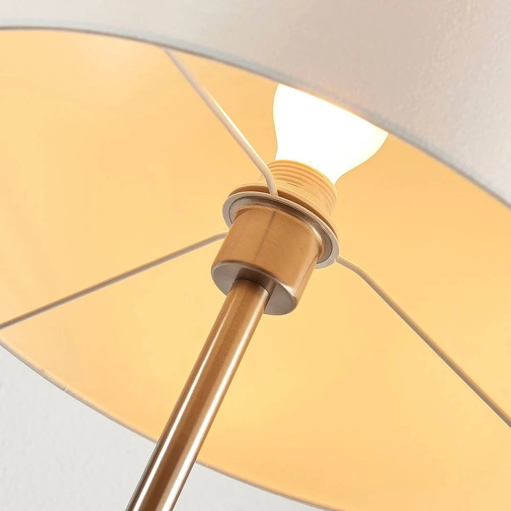 Lampadaire Lindby Parsa de seconde catégorie, éclairage LED, culot E27, 1 ampoule