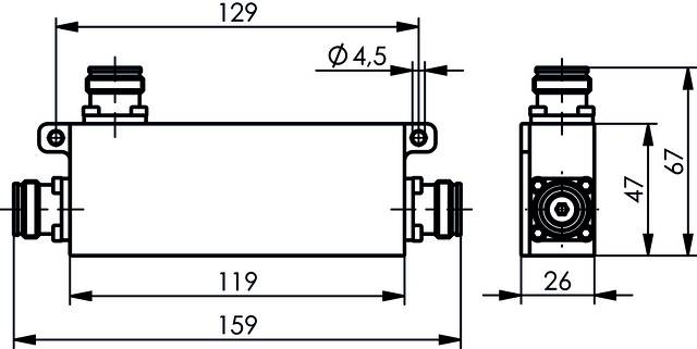 Telegärtner Power Splitter Richtkoppler Koppler 12d B 340 2700 M Hz  161d Bc Elektro B-Ware