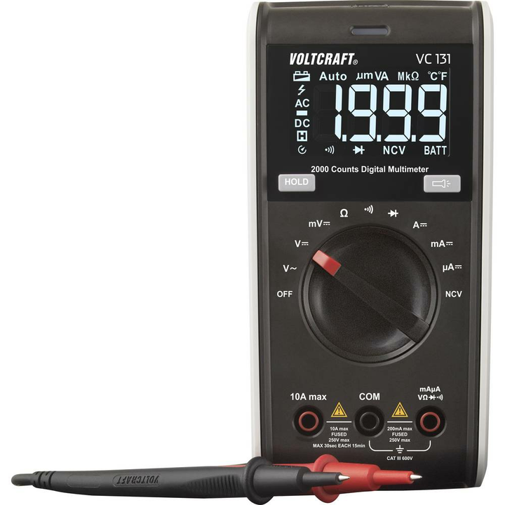 Voltcraft Vc131 Hand Multimeter Digitaler Stromkreismesser Stromprüfer 600 V B-Ware