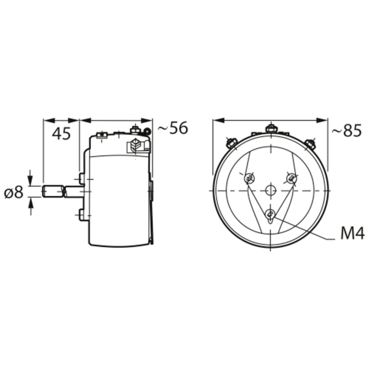 KRAH 1 St. D 85/100W 10% 22R 100W Draht-Potentiometer Widerstandspotentiometer