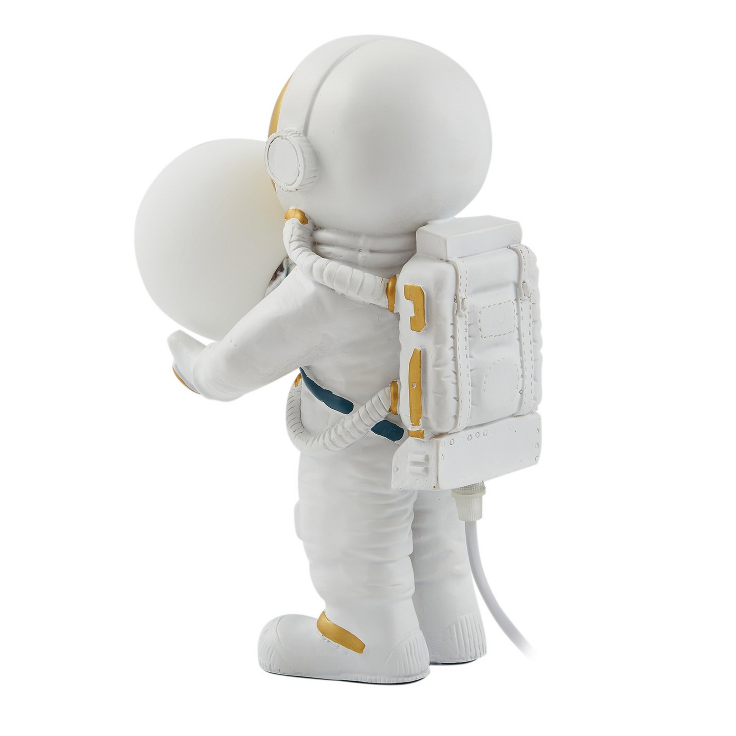 B-Ware Lindby Tischleuchte Kosmo Weiß Gold Keramik Glas Tischlampe Lampe Leuchte Spot