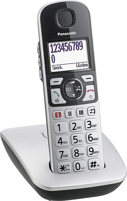 B-Ware Panasonic Kx Tge510 Gs Schnurloses Seniorentelefone Mobil Beleuchtetes Display