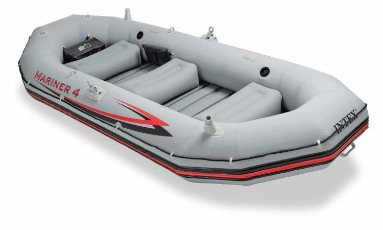Intex Aufblasboot Schlauchboot Ruderboot Paddelboot Angelboot Mariner 4 Set B-Ware