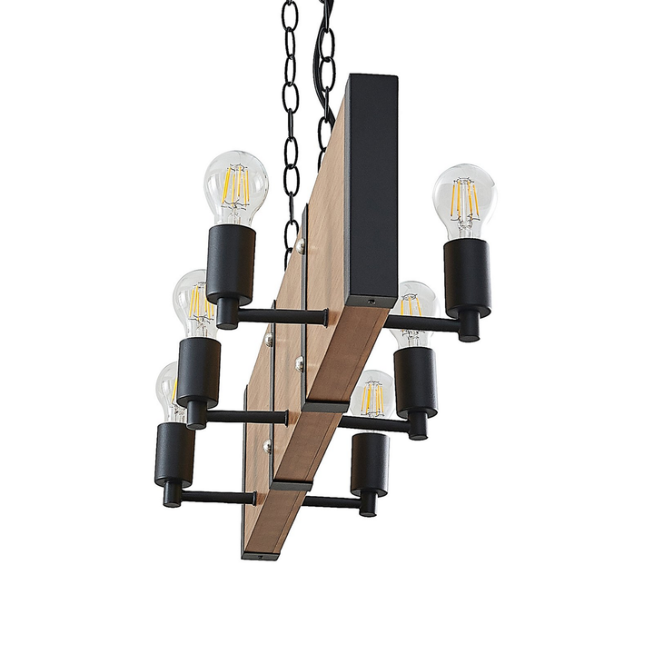 Lindby Kamilja Pendelleuchte Hängeleuchte Deckenlampe Lampe Fürs Esszimmer Holz B-Ware