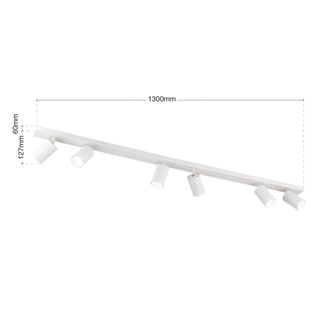 Orion Deckenstrahler Sean Deckenlampe Deckenlicht Lampe Licht Sechsflammig Weiß B-Ware - 9003090275830