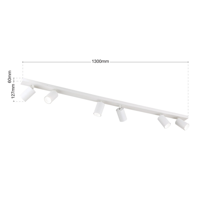 Orion Deckenstrahler Sean Deckenlampe Deckenlicht Lampe Licht Sechsflammig Weiß B-Ware - 9003090275830