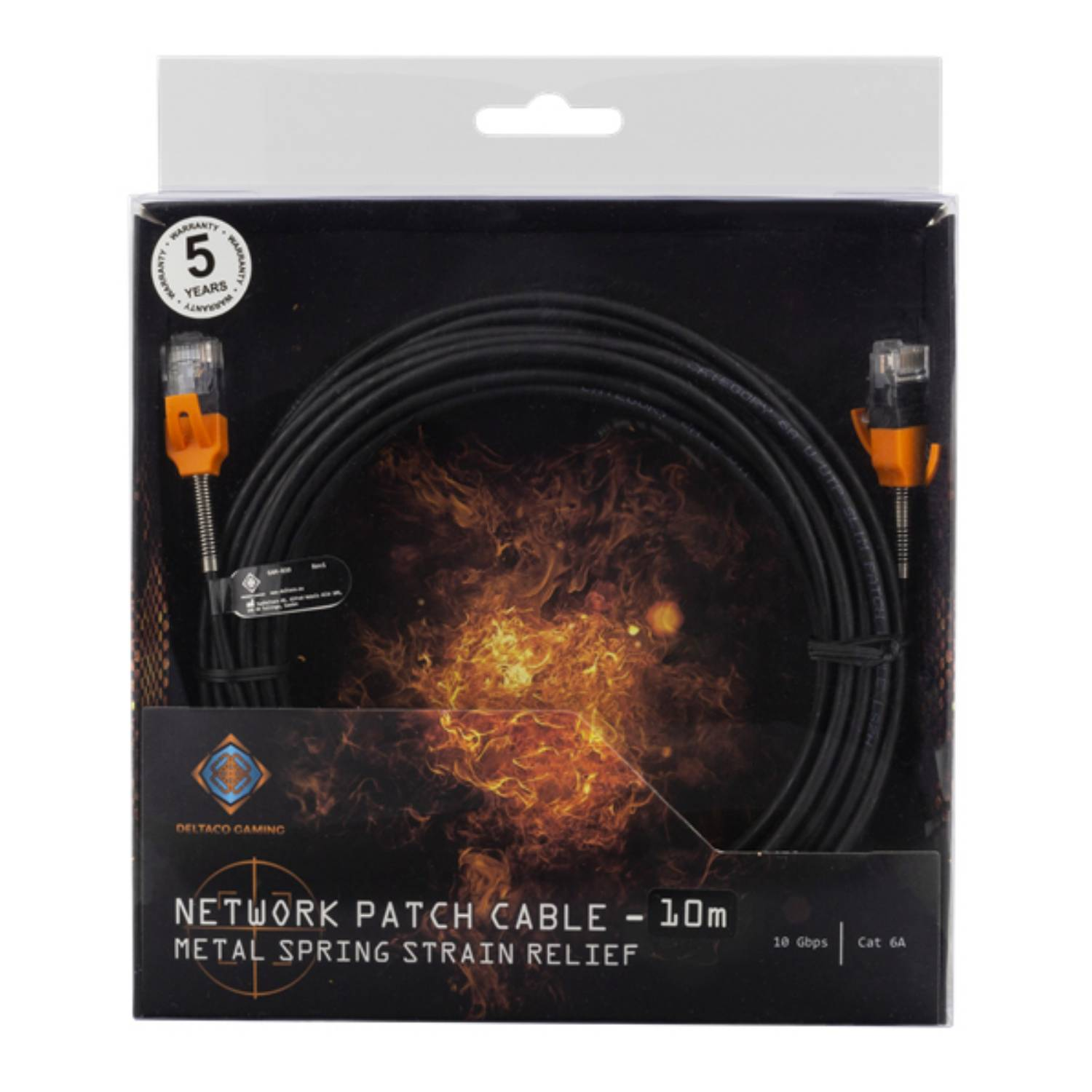 B-Ware Deltaco Gaming Patchkabel 10m Netzwerkkabel Lan Kabel 10 Stück