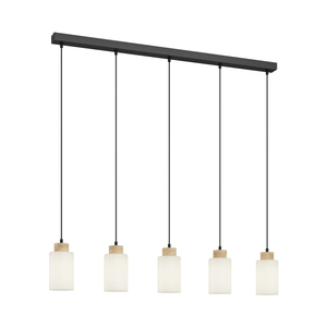 B-Ware Envostar Talia Hängeleuchte Hängelampe Deckenlampe Leuchte Licht E27 Eiche Weiß