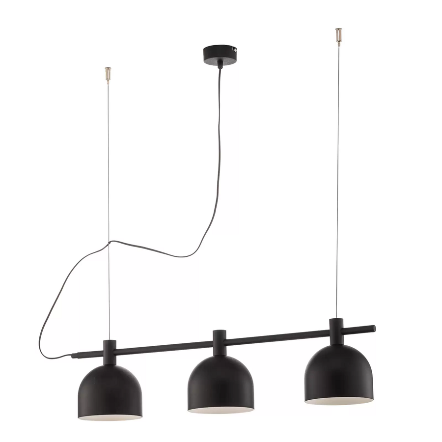 Hängeleuchte 976 Dreiflammig Schwarz Hängelampe Deckenleuchte Deckenlampe Lampe B-Ware - 5904798647285