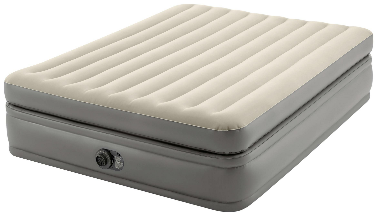 B-Ware Intex Queen Comfort Elevated Airbed Luftbett Fiber Tech W/220 240 V Internal Pump
