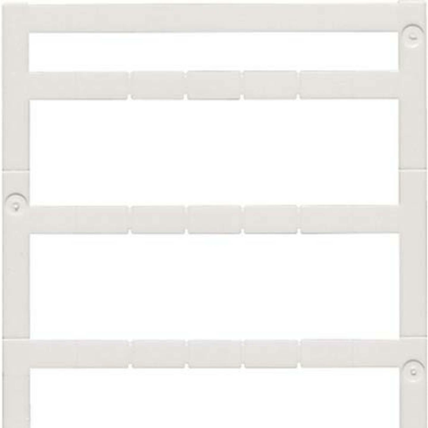 B-Ware Weidmüller Gerätemarkierer Multicard Mf 10/5 Mc Neutral Reihenklemme Weiß 600 St