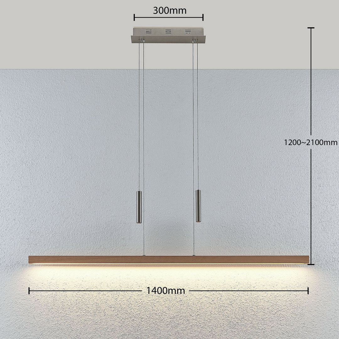 Lucande Led Holz Balkenpendelleuchte Tamlin Pendelleuchte Hängeleuchte Lampe 738 B-Ware - 4251096562507