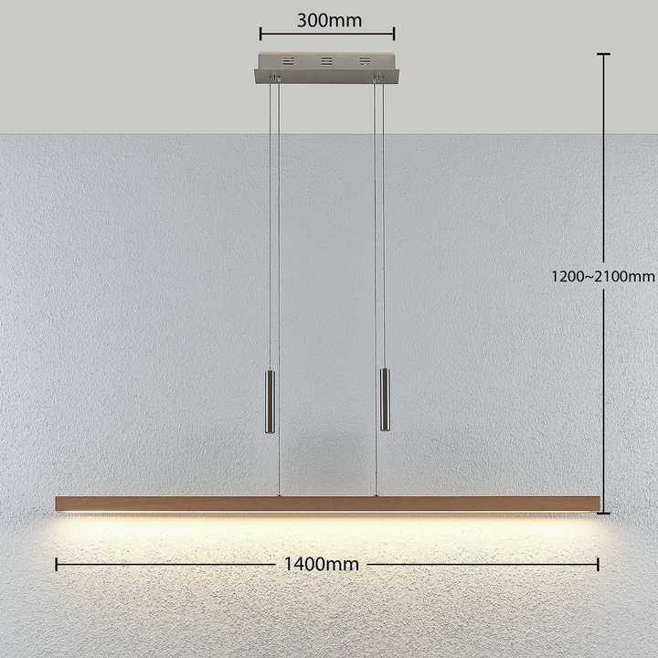 Lucande Led Holz Balkenpendelleuchte Tamlin Pendelleuchte Hängeleuchte Lampe 738 B-Ware - 4251096562507