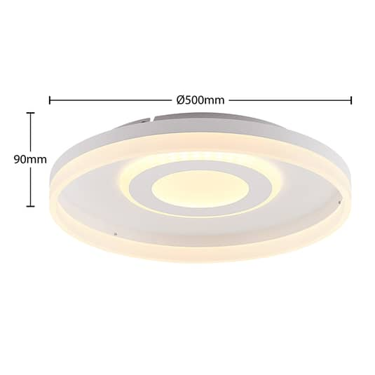 Lindby Gulda LED-Deckenleuchte Deckenlampe Lampe Leuchte LED 28 W RGBW Rund Weiß