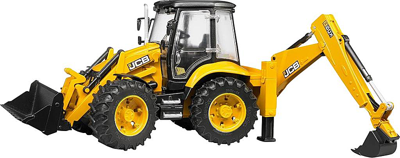 B-Ware Bruder Jcb Cx Eco Baggerlader Lenkbar 4 Radlenkung 1:16 Kippbare Frontschaufel