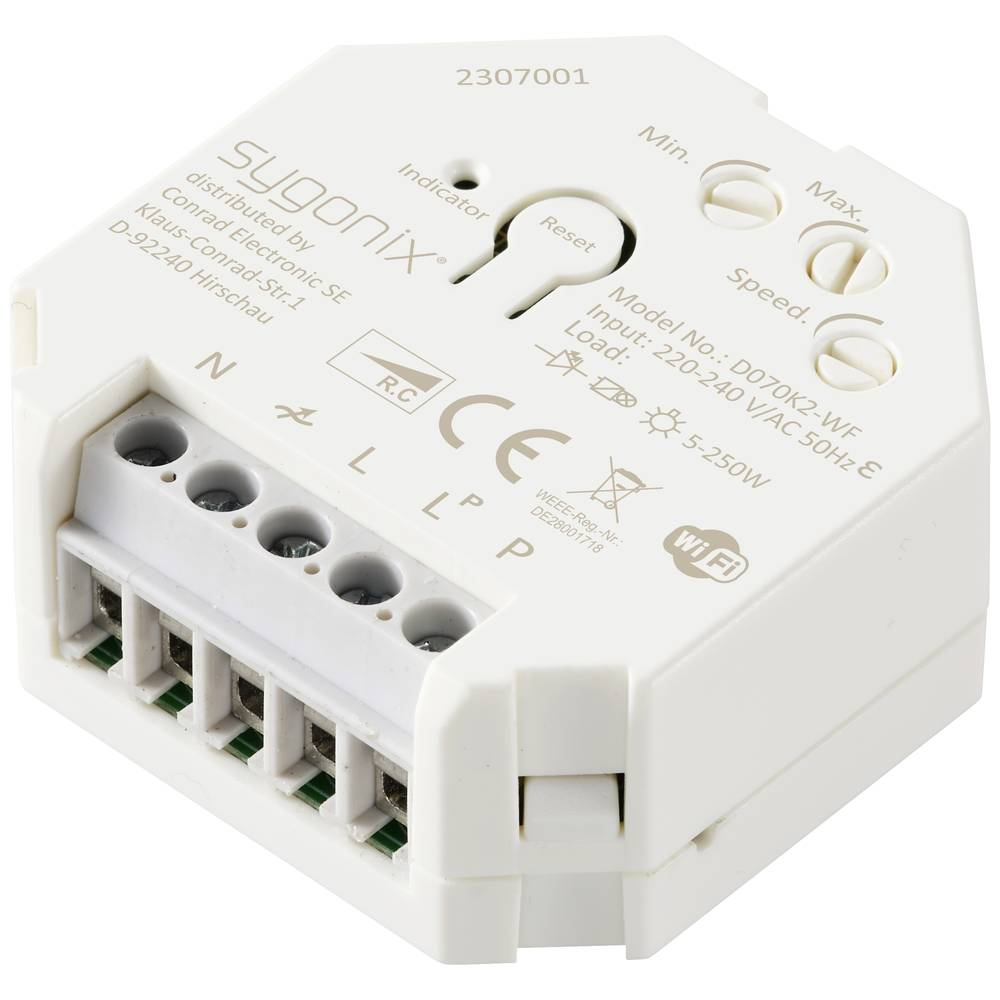 B-Ware Sygonix Unterputz Dimmer Schalter Wi Fi Tuya Led Lampe Glühlampe Halogenlampe We