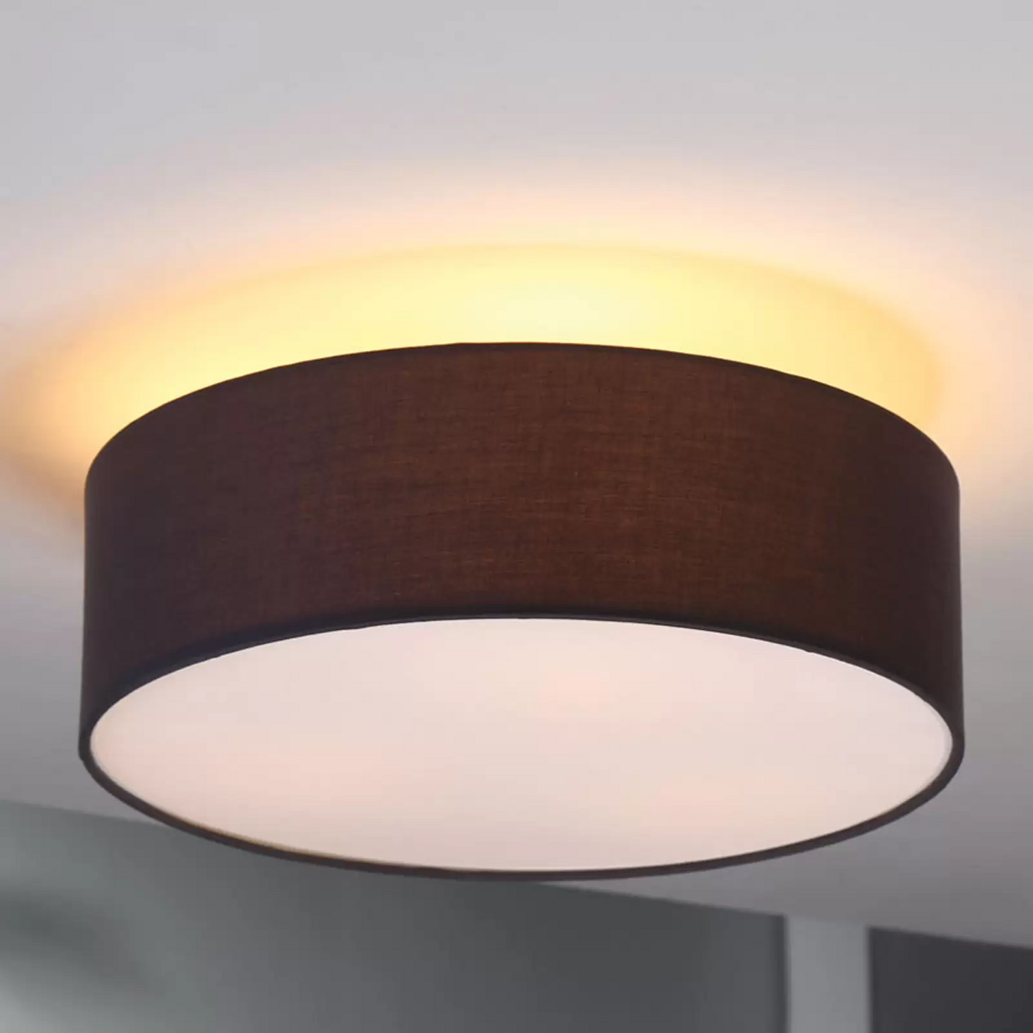 B-Ware Lindby Deckenlampe Sebatin Pendelleuchte Hängelampe Lampe Leuchte E27 ø40cm Grau